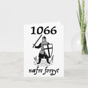 1066 Never Forget Naefre Forgyt Funny English Hist Card