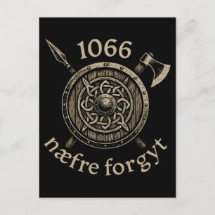 1066 Viking Heritage Never Forget Holiday Postcard