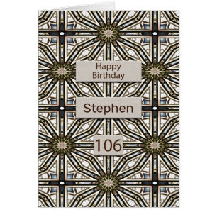 106th Birthday Abstract Mandala Design