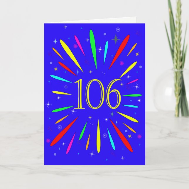 106th Birthday Explosion Card (Front)