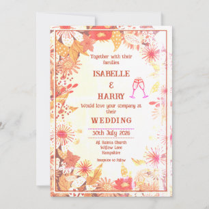 1070's Retro - Wedding invitation
