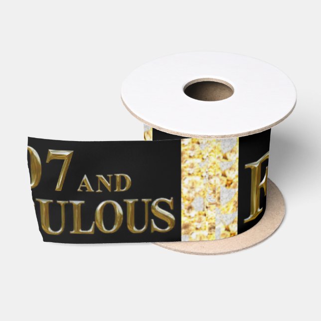 107 Birthday  Satin Ribbon (Spool)