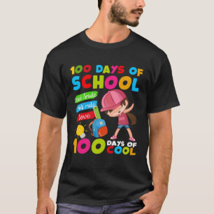 107 Days Of School 2nd Grade Kids Rule Love 100 Da T-Shirt