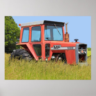 1085 Massey Ferguson Parked In A Field Poster
