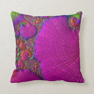 108-59 big fuchsia leaf cushion