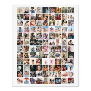 108 Photo Collage  Unique Personalised DIY Custom Print