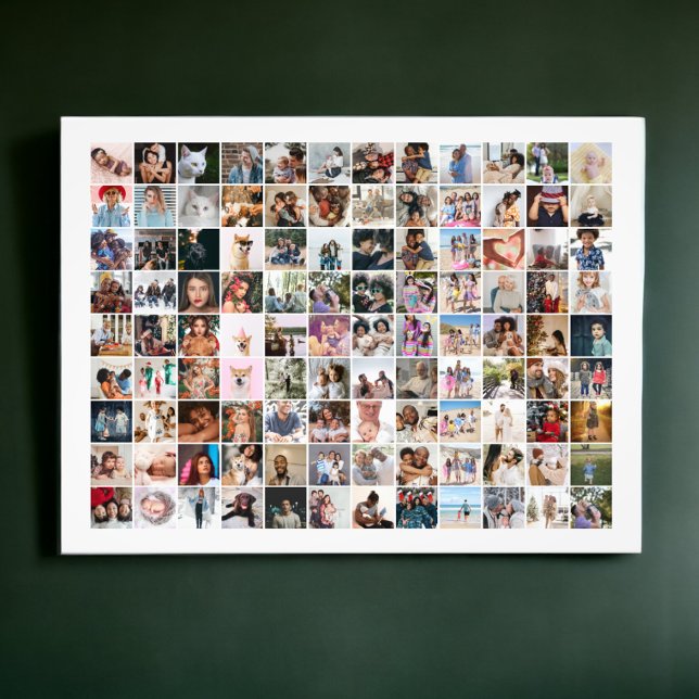 108 Photo Collage  Unique Personalised DIY Custom Print (108 Photo Collage Unique Personalized DIY Custom poster print from Ricaso. Add your own photographs)