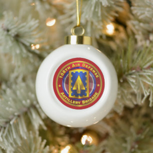 108th Air Defence Artillery Brigade  Ceramic Ball Christmas Ornament