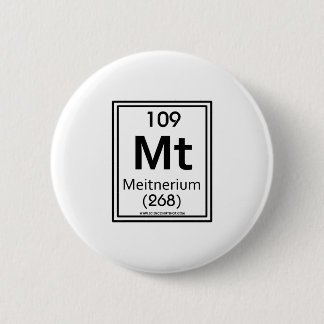 109 Meitnerium 6 Cm Round Badge