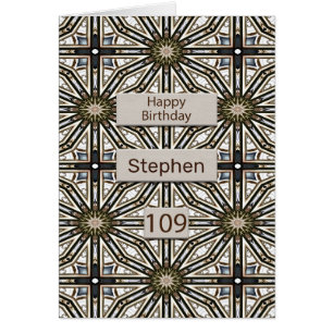 109th Birthday Abstract Mandala Design