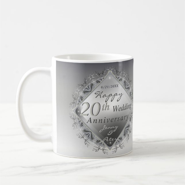 10,11,20,25,70th Wedding Anniversary  Coffee Mug (Left)