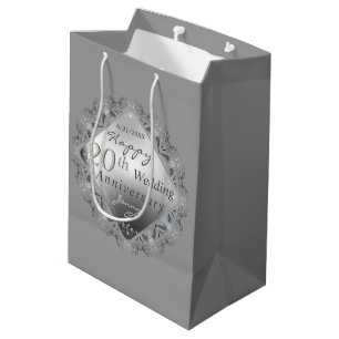 10,11,20,25th,70th Wedding  Medium Gift Bag