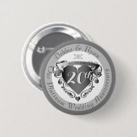 10,11,20th,25,70 Wedding Anniversary Heart Emblem 
