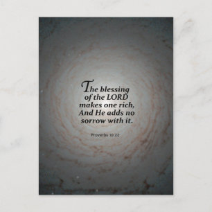 10:22 Proverbs Postcard