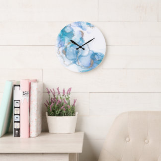 10.75" Resin Round Acrylic Wall Clock