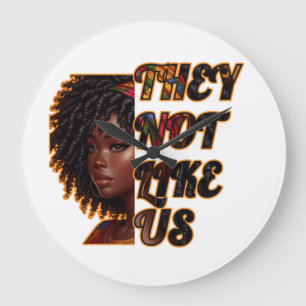10.75" Round Acrylic Wall Clock – They Not Like Us