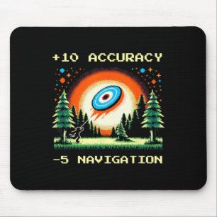 +10 Accuracy –5 Navigation Pixel Disc Golf Gamer  Mouse Mat