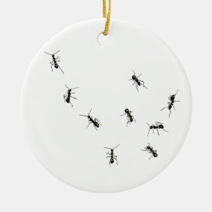 10 ants ceramic tree decoration