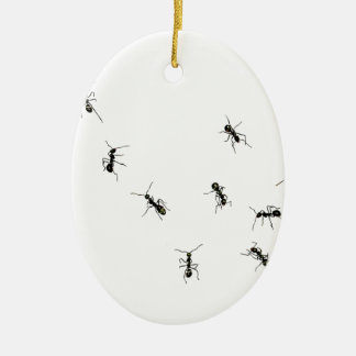 10 ants ceramic tree decoration