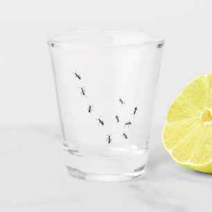 10 ants shot glass
