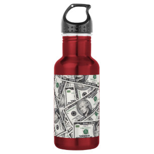 $10 Bill Money Pattern 532 Ml Water Bottle
