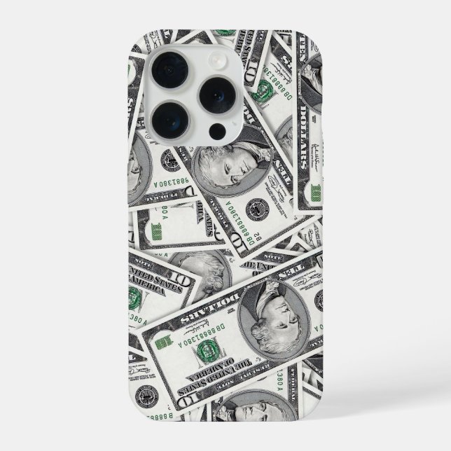 $10 Bill Money Pattern iPhone Case (Back)