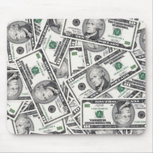 $10 Bill Money Pattern Mouse Mat