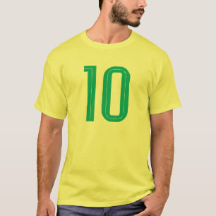 10 Brazil Football (Green) T-Shirt