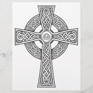 10 Celtic Cross Colouring Pages Custom Letterhead