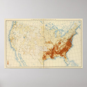 10 Coloured population 1890 Poster