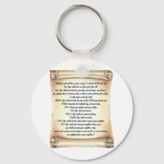 10 commandments key ring