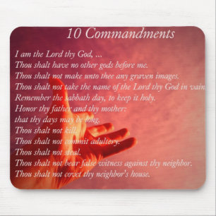 10 Commandments Mouse Pad