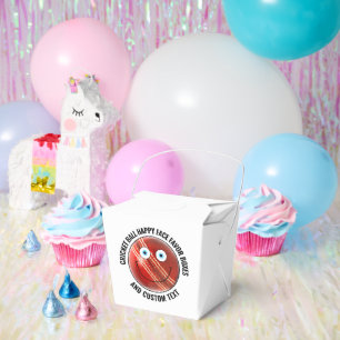 10 Custom Cricket Theme Party BLUE EYES Happy Face Favour Box