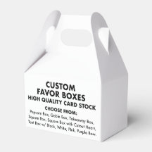 10 Custom Personalised Small Gable Favour Boxes