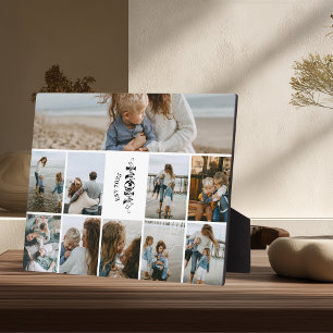 10 Custom Photo Collage Best Mum Ever Plaque