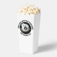 10 Custom Pool 8 Ball BLUE EYES Happy Face Popcorn