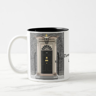 10 Downing Street, London (drawing) Two-Tone Coffee Mug