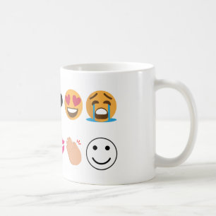 10 emoji coffee mug
