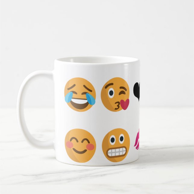 10 Emoji Coffee Mug (Left)