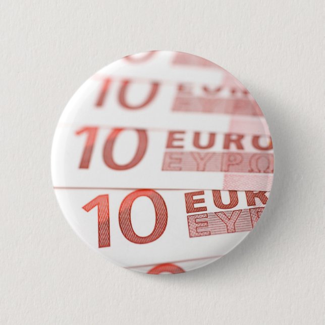 10 Euros 6 Cm Round Badge (Front)