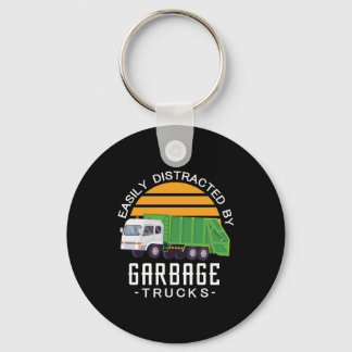 10.Garbage Truck for a Garbage Trucks Fan Key Ring