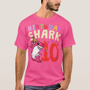 10 Geburtstag Hai T-Shirt