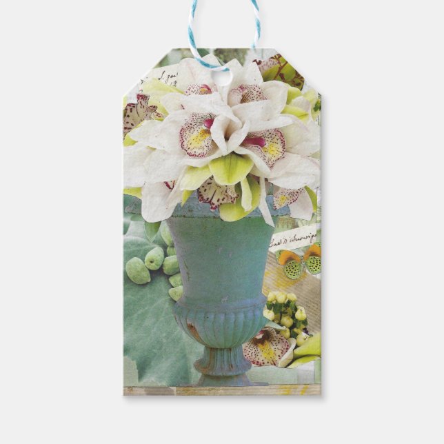 10 Gift Tags with Orchids (Front)