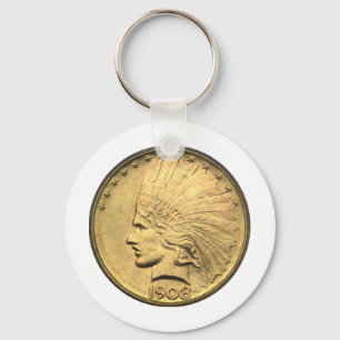 $10 GOLD PIECE KEY RING