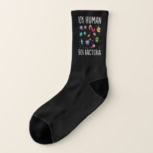 10 Human 90 Bacteria Microbiology Print Gift Tee Socks