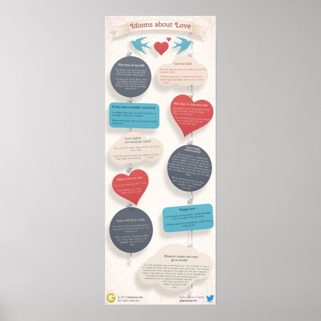 10 Idioms about Love Poster (Front)