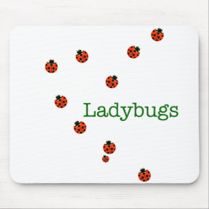 10 ladybugs mouse mat