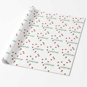 10 ladybugs wrapping paper