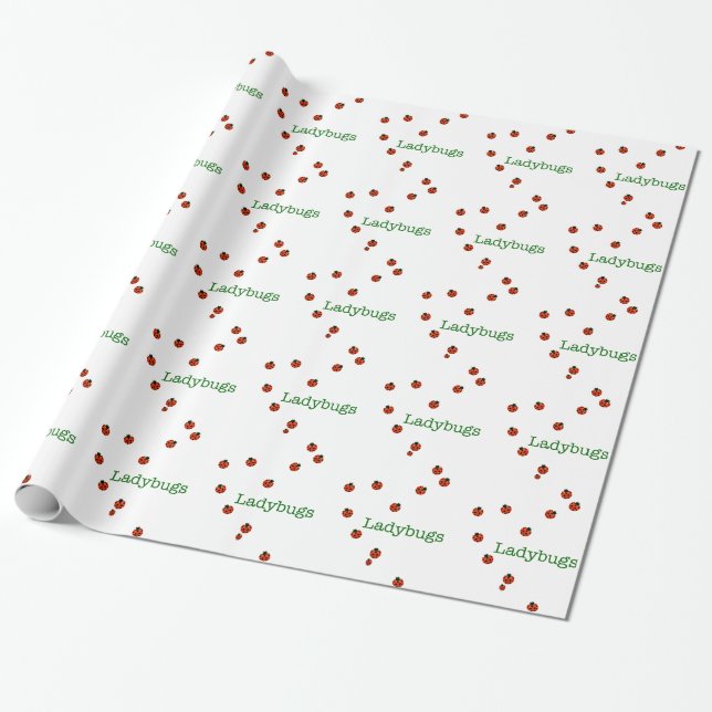 10 ladybugs wrapping paper (Unrolled)