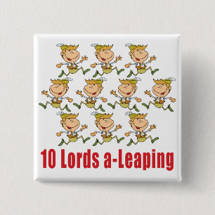 10 Lords a-Leaping Button